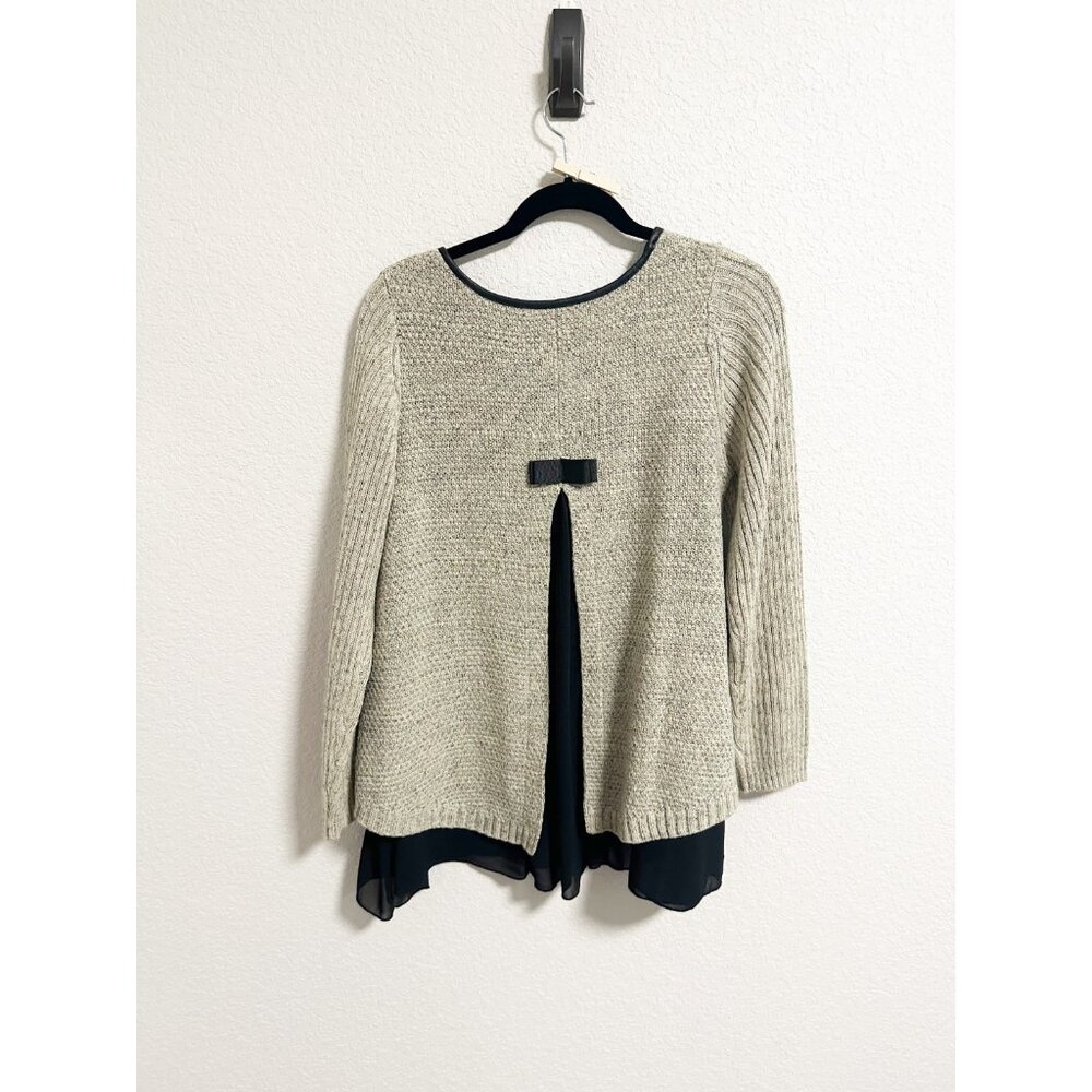 Zero Degrees Celsius Split Back Bow Tunic Sweater… - image 2